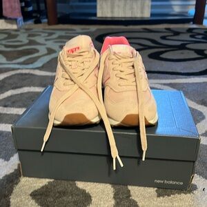 Pink New Balance 574. Gently used but great condition. Very comfortable shoe.